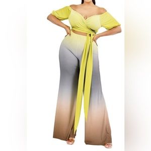 Off Shoulder Jumpsuit Plus Size